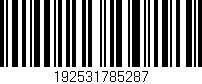 Código de barras (EAN, GTIN, SKU, ISBN): '192531785287'
