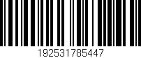 Código de barras (EAN, GTIN, SKU, ISBN): '192531785447'