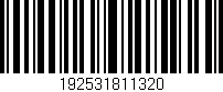 Código de barras (EAN, GTIN, SKU, ISBN): '192531811320'