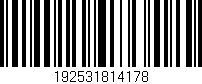 Código de barras (EAN, GTIN, SKU, ISBN): '192531814178'