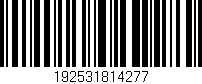 Código de barras (EAN, GTIN, SKU, ISBN): '192531814277'