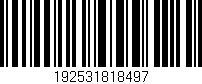 Código de barras (EAN, GTIN, SKU, ISBN): '192531818497'
