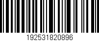 Código de barras (EAN, GTIN, SKU, ISBN): '192531820896'