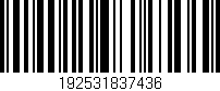 Código de barras (EAN, GTIN, SKU, ISBN): '192531837436'
