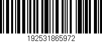 Código de barras (EAN, GTIN, SKU, ISBN): '192531865972'