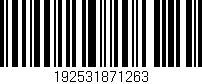 Código de barras (EAN, GTIN, SKU, ISBN): '192531871263'