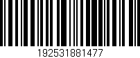 Código de barras (EAN, GTIN, SKU, ISBN): '192531881477'