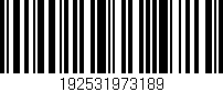Código de barras (EAN, GTIN, SKU, ISBN): '192531973189'