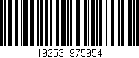 Código de barras (EAN, GTIN, SKU, ISBN): '192531975954'