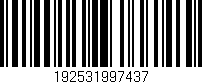 Código de barras (EAN, GTIN, SKU, ISBN): '192531997437'