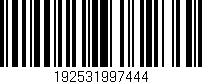 Código de barras (EAN, GTIN, SKU, ISBN): '192531997444'