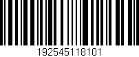 Código de barras (EAN, GTIN, SKU, ISBN): '192545118101'