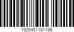 Código de barras (EAN, GTIN, SKU, ISBN): '1925451181186'