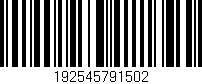 Código de barras (EAN, GTIN, SKU, ISBN): '192545791502'