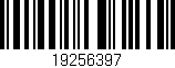 Código de barras (EAN, GTIN, SKU, ISBN): '19256397'