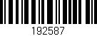 Código de barras (EAN, GTIN, SKU, ISBN): '192587'