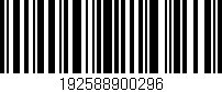 Código de barras (EAN, GTIN, SKU, ISBN): '192588900296'
