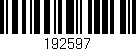 Código de barras (EAN, GTIN, SKU, ISBN): '192597'