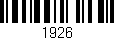 Código de barras (EAN, GTIN, SKU, ISBN): '1926'
