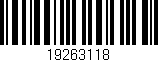 Código de barras (EAN, GTIN, SKU, ISBN): '19263118'