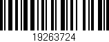 Código de barras (EAN, GTIN, SKU, ISBN): '19263724'