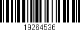 Código de barras (EAN, GTIN, SKU, ISBN): '19264536'