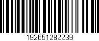 Código de barras (EAN, GTIN, SKU, ISBN): '192651282239'