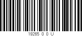 Código de barras (EAN, GTIN, SKU, ISBN): '19265_0_0_U'