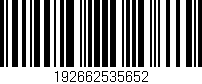 Código de barras (EAN, GTIN, SKU, ISBN): '192662535652'