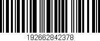 Código de barras (EAN, GTIN, SKU, ISBN): '192662842378'