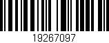 Código de barras (EAN, GTIN, SKU, ISBN): '19267097'