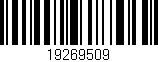 Código de barras (EAN, GTIN, SKU, ISBN): '19269509'
