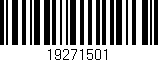 Código de barras (EAN, GTIN, SKU, ISBN): '19271501'