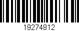 Código de barras (EAN, GTIN, SKU, ISBN): '19274812'