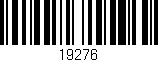 Código de barras (EAN, GTIN, SKU, ISBN): '19276'