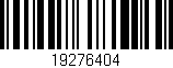 Código de barras (EAN, GTIN, SKU, ISBN): '19276404'