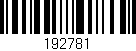 Código de barras (EAN, GTIN, SKU, ISBN): '192781'