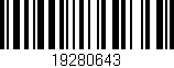 Código de barras (EAN, GTIN, SKU, ISBN): '19280643'