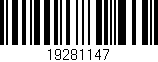 Código de barras (EAN, GTIN, SKU, ISBN): '19281147'