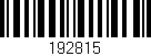 Código de barras (EAN, GTIN, SKU, ISBN): '192815'