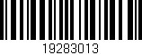 Código de barras (EAN, GTIN, SKU, ISBN): '19283013'