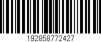 Código de barras (EAN, GTIN, SKU, ISBN): '192858772427'