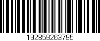 Código de barras (EAN, GTIN, SKU, ISBN): '192859263795'