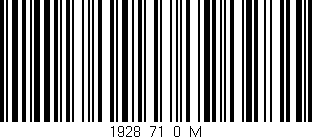 Código de barras (EAN, GTIN, SKU, ISBN): '1928_71_0_M'