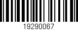 Código de barras (EAN, GTIN, SKU, ISBN): '19290067'