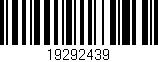 Código de barras (EAN, GTIN, SKU, ISBN): '19292439'