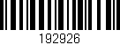 Código de barras (EAN, GTIN, SKU, ISBN): '192926'