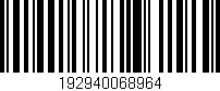 Código de barras (EAN, GTIN, SKU, ISBN): '192940068964'