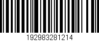 Código de barras (EAN, GTIN, SKU, ISBN): '192983281214'