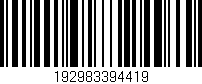 Código de barras (EAN, GTIN, SKU, ISBN): '192983394419'